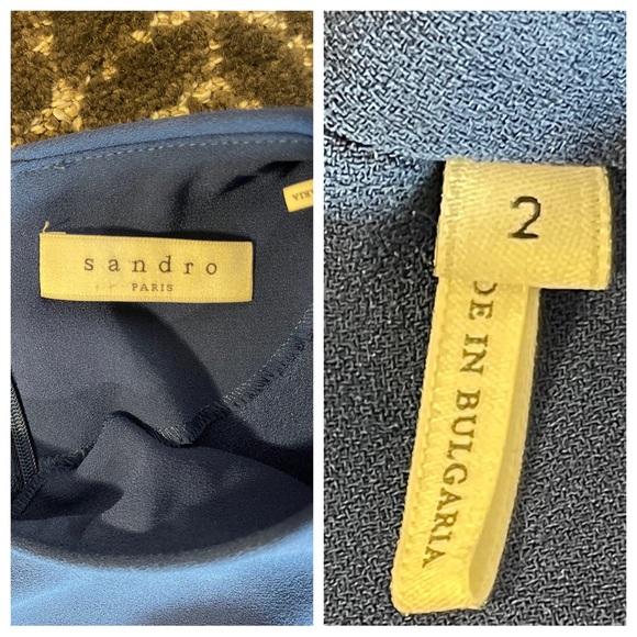 Sandro Yoko Fluted Crepe Dress - Picture 8 of 8